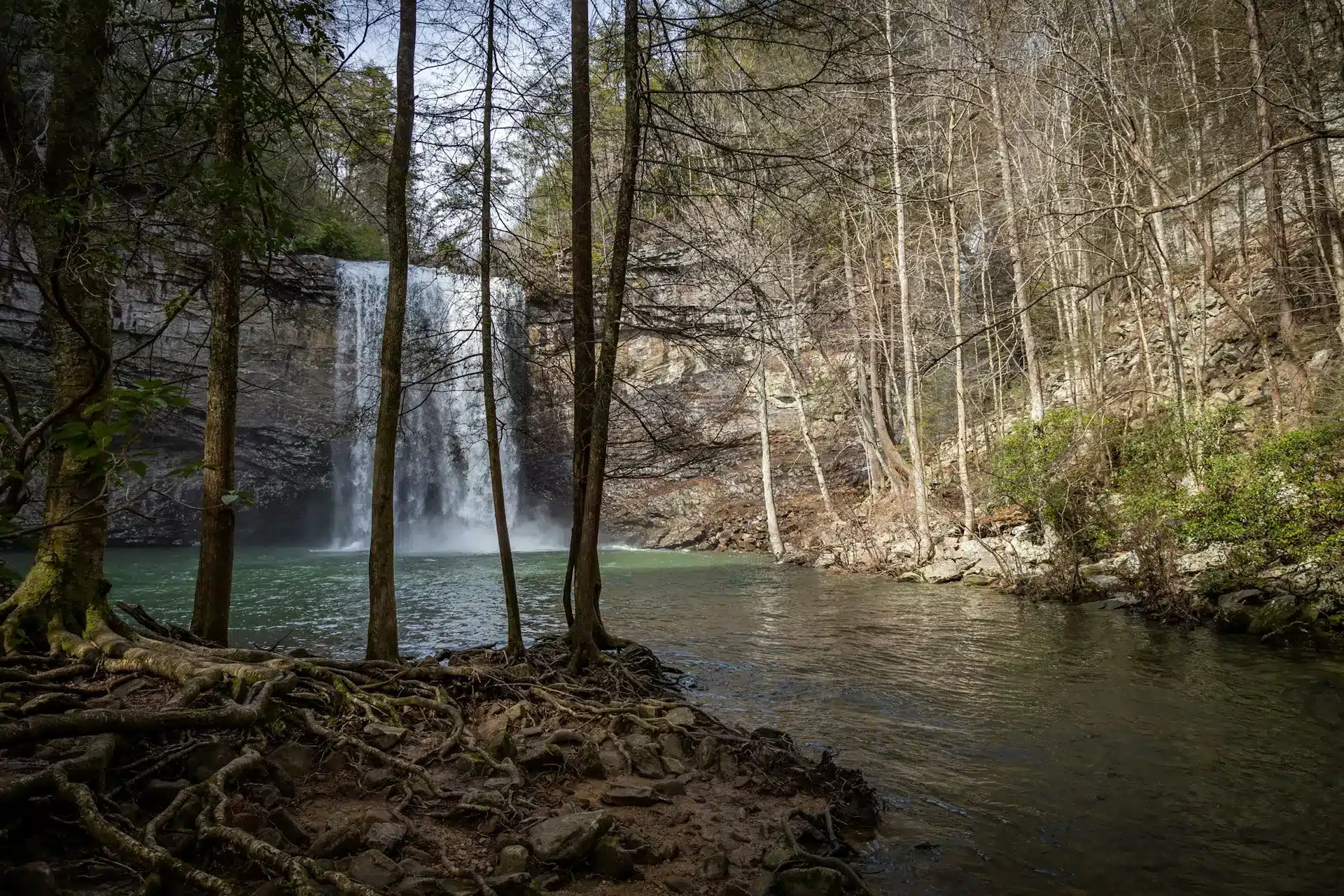 Scenic view of Foster Falls in Tennessee